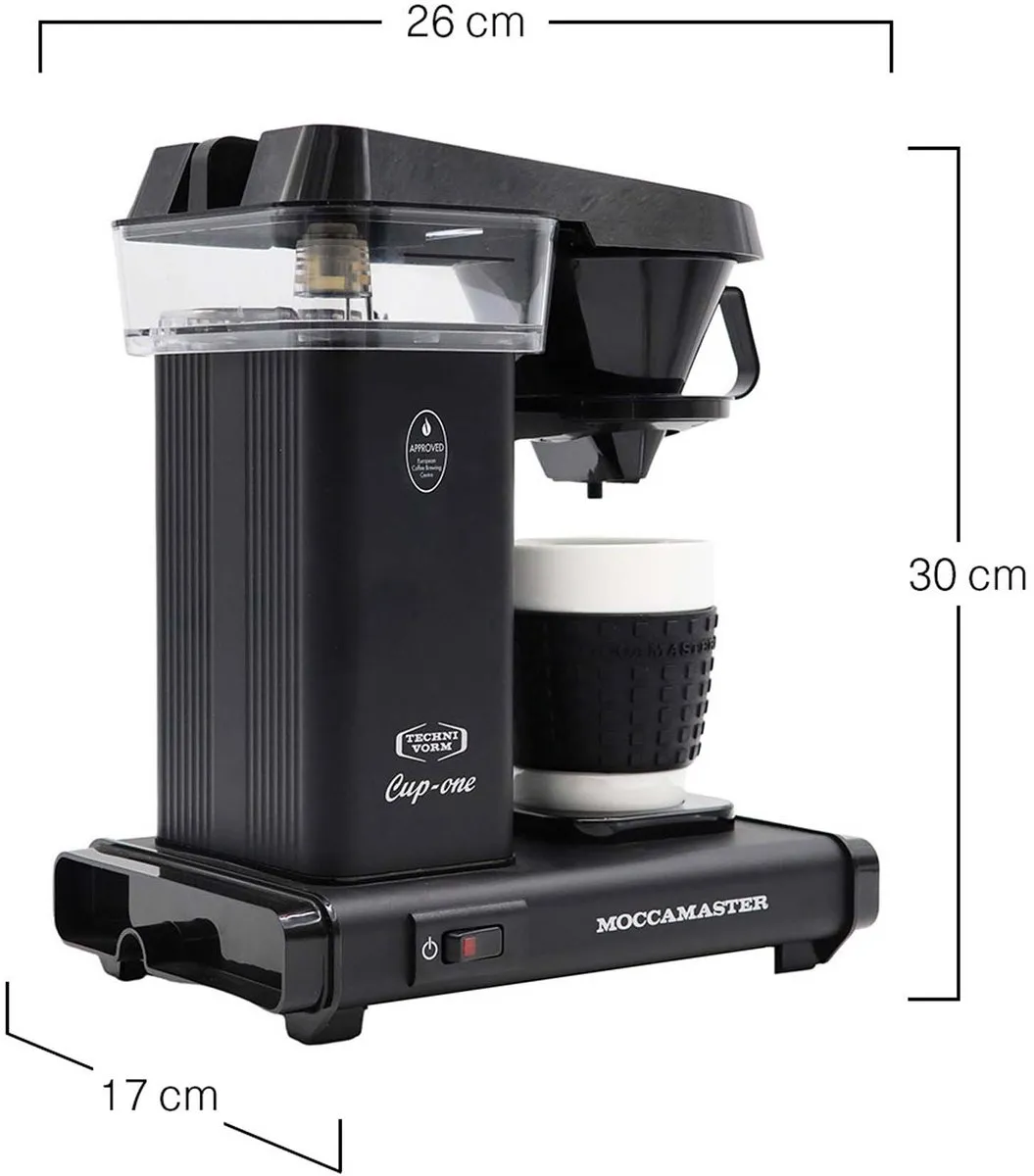 Moccamaster Cup-One Filterkoffiezetapparaat 69221 - Matt Black