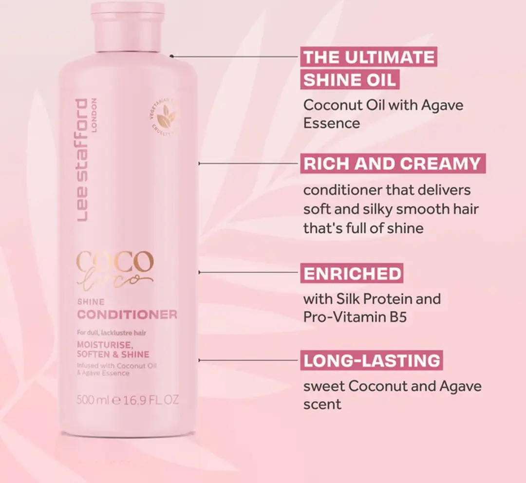 Lee Stafford Coco Loco Shine Conditioner 500ml