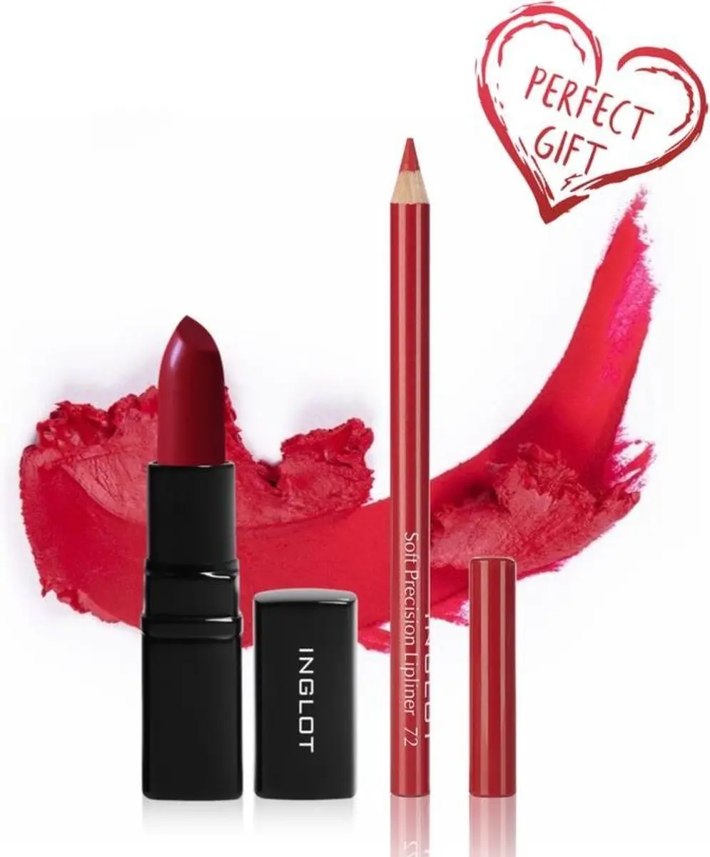 INGLOT Red Satin Lippenstift 01 - 4.5 g - Transparant