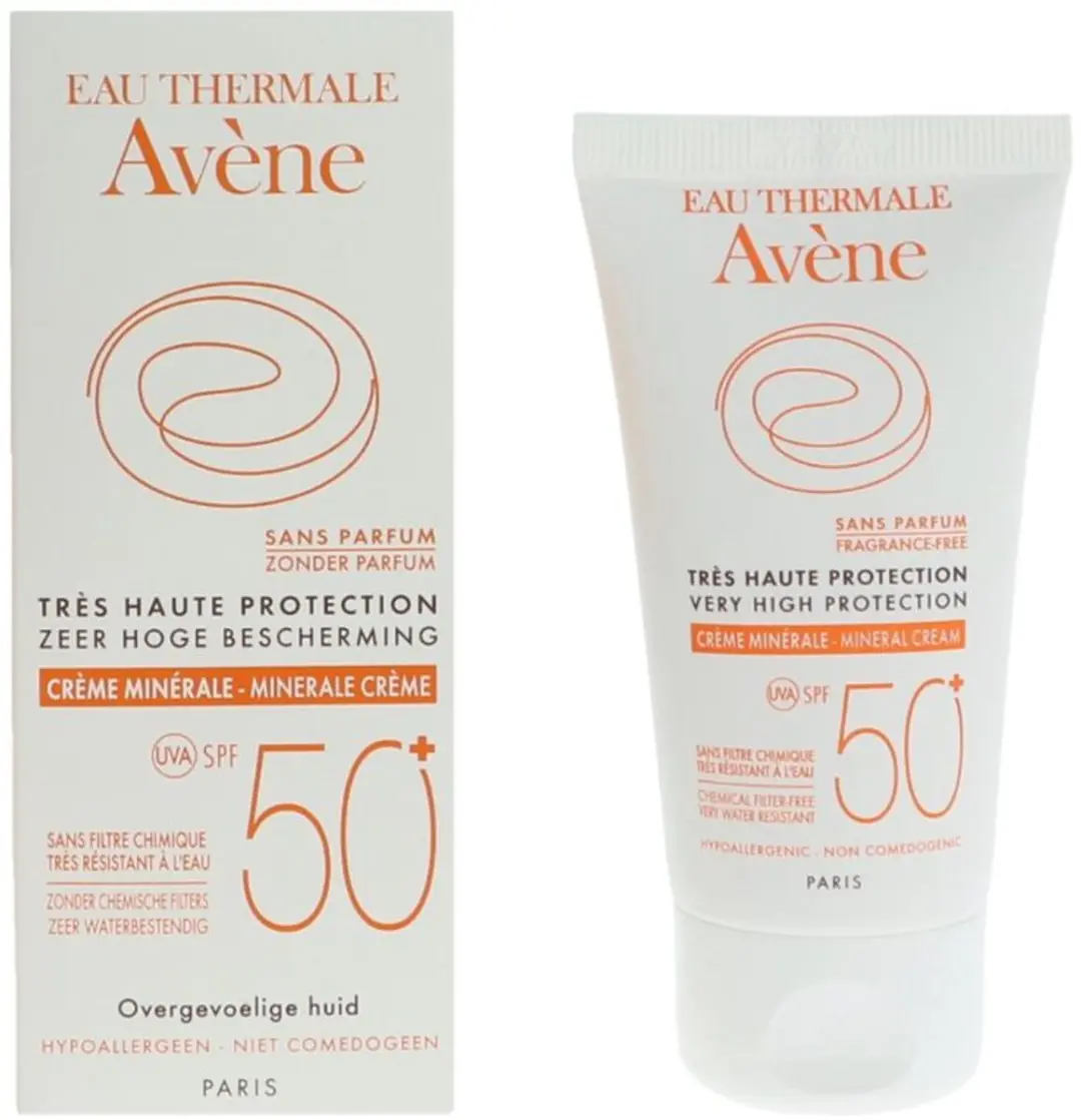 Avène Zonnebrand Mineral Cream 50+ 50ml - afbeelding 6 van 6
