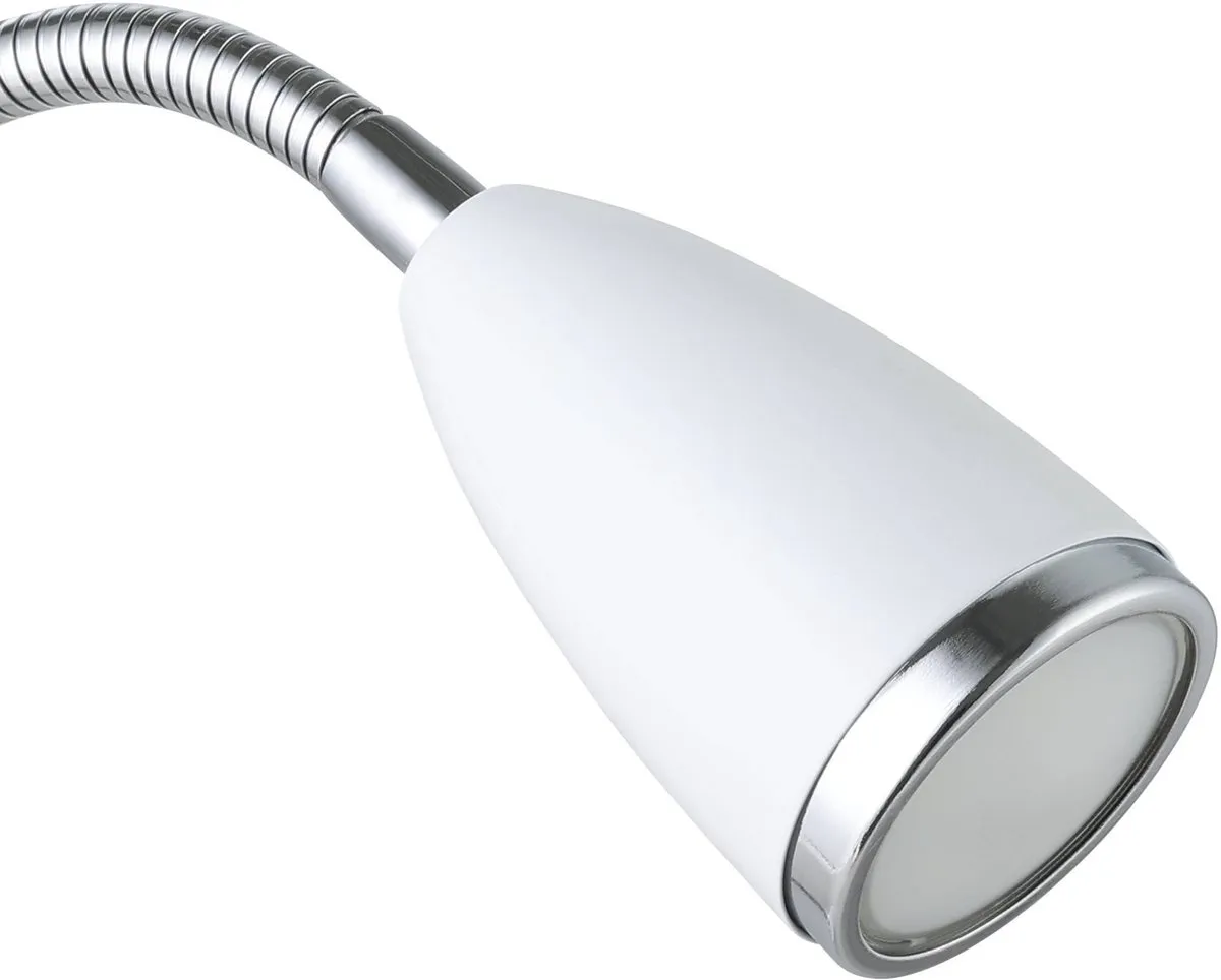 Eglo Fox Tafellamp - 1 Lichtpunt - Wit/Chroom