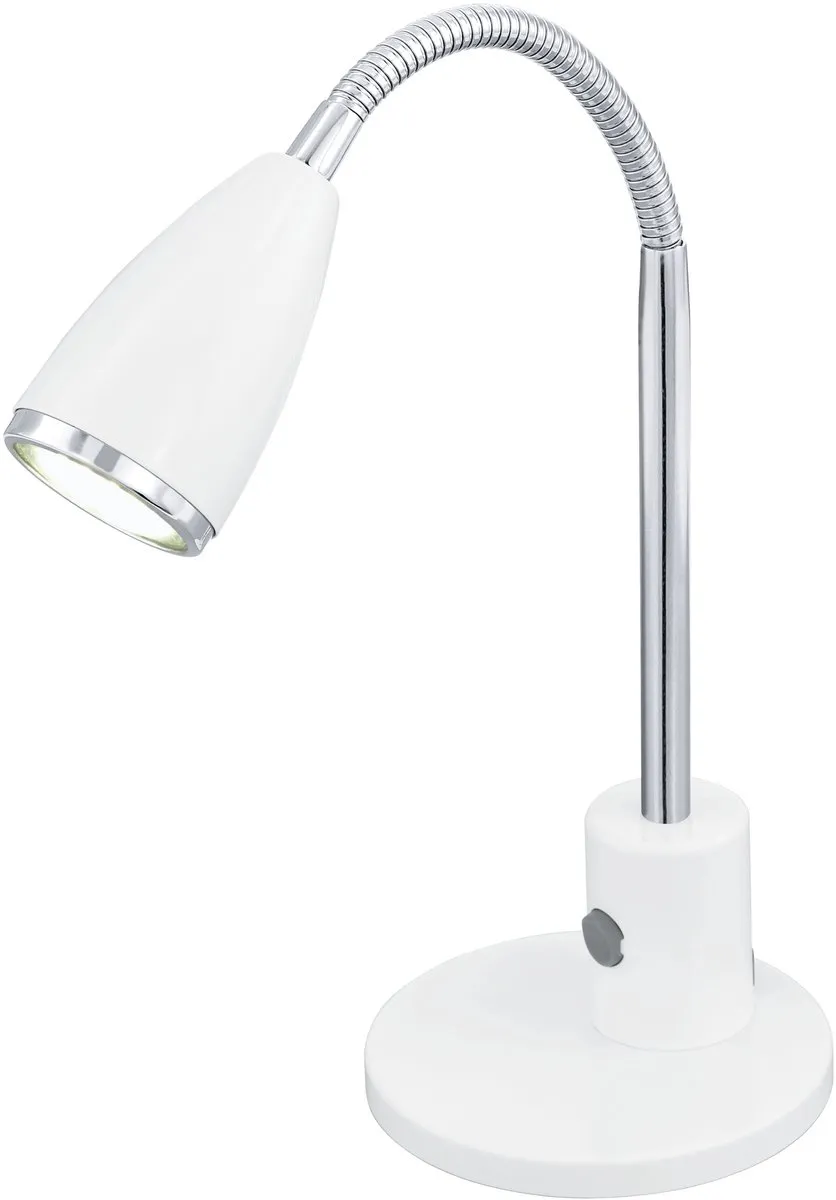Eglo Fox Tafellamp - 1 Lichtpunt - Wit/Chroom