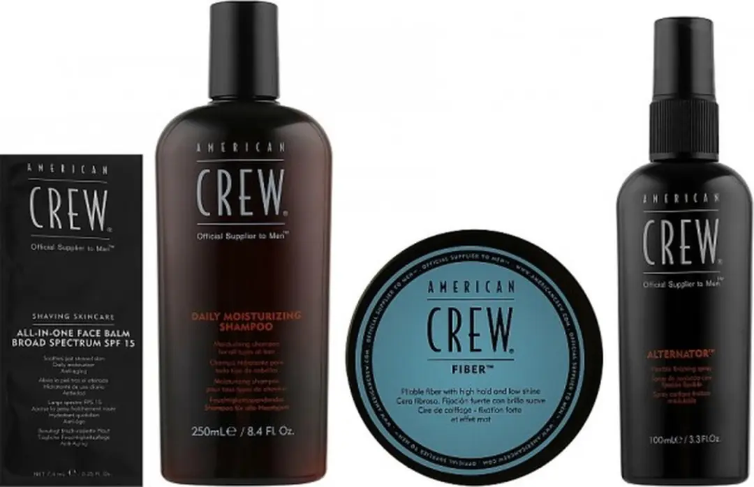 American Crew Ac Men Most Wanted Strong Hold Grooming Set - 4 Stuks