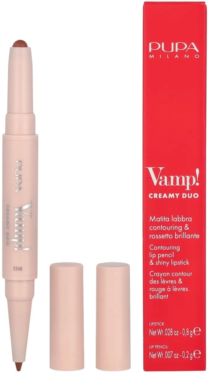 Pupa Milano Vamp! Creamy Duo Lippenstift 015 - Fair Warm Nude