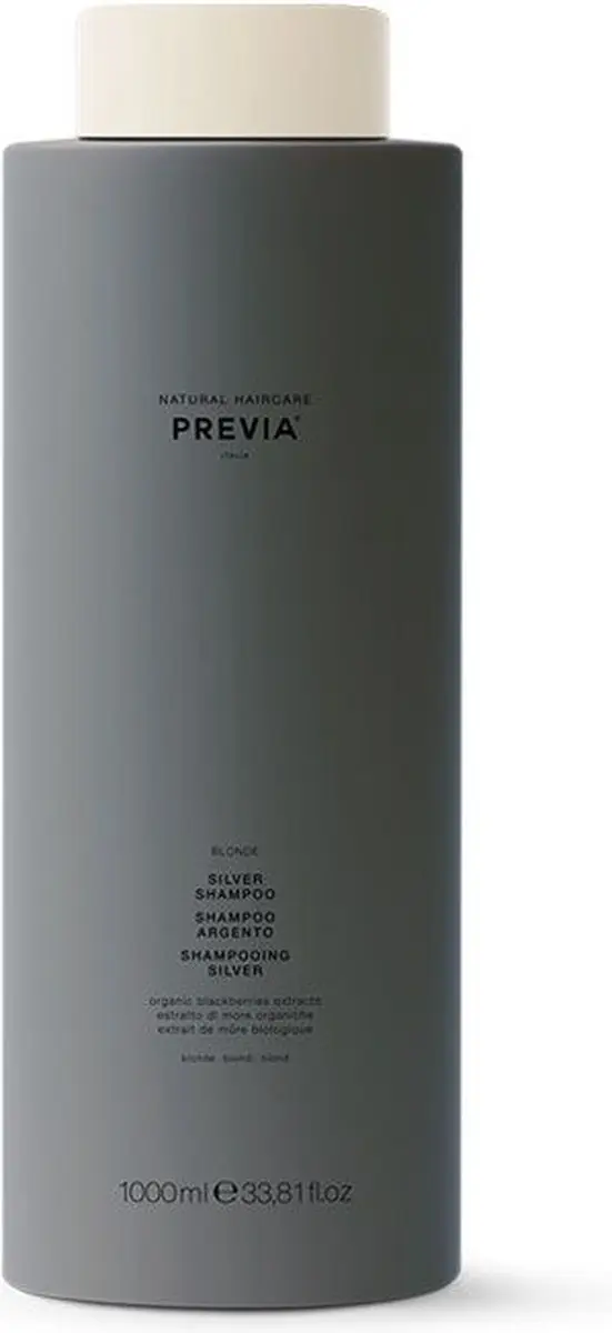 Previa Natural Haircare Silver Shampoo 1000ml - Blond/Grijs