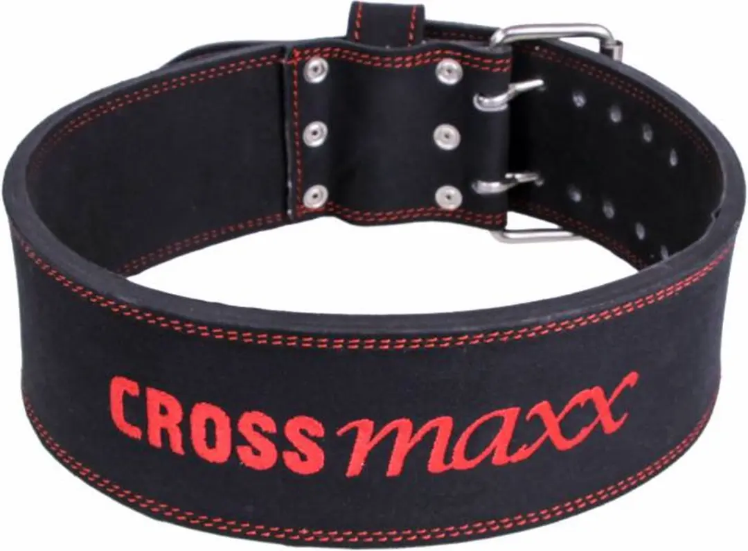 LifeMaxx Crossmaxx Powerliftriem - Leer - Zwart