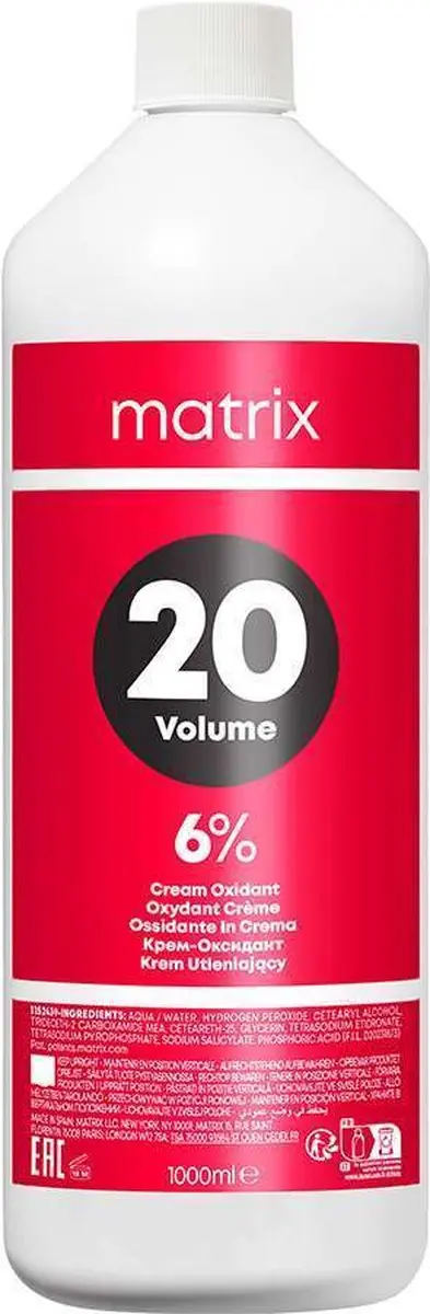 Matrix Cream Developer Oxidant 20 Vol 1000ml