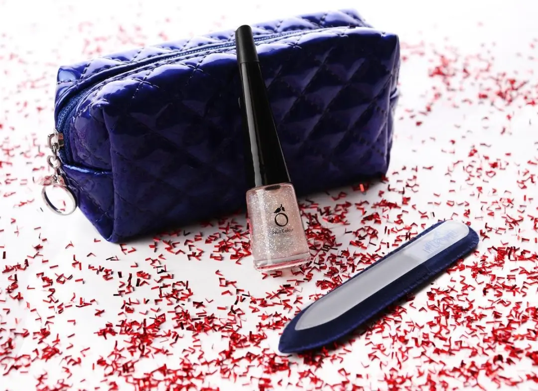 Herome Twinkling Nails Set Nagellak & Stickers - 2x4ml - Glitter/Parelmoer/Transparant