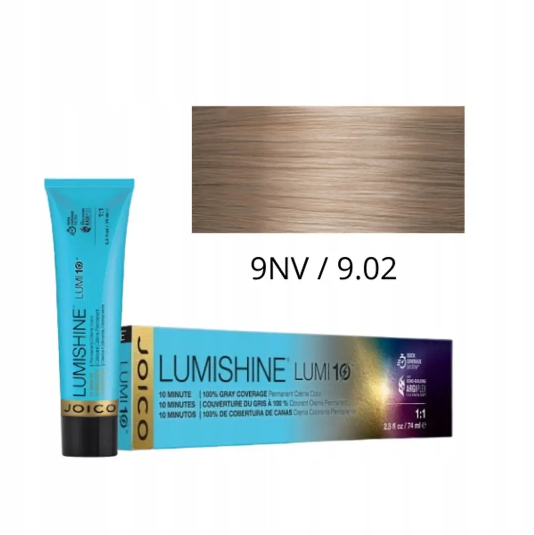 Joico Lumi10 Haarverf 9NV Natuurlijk Opaalachtig Lichtblond 60ml