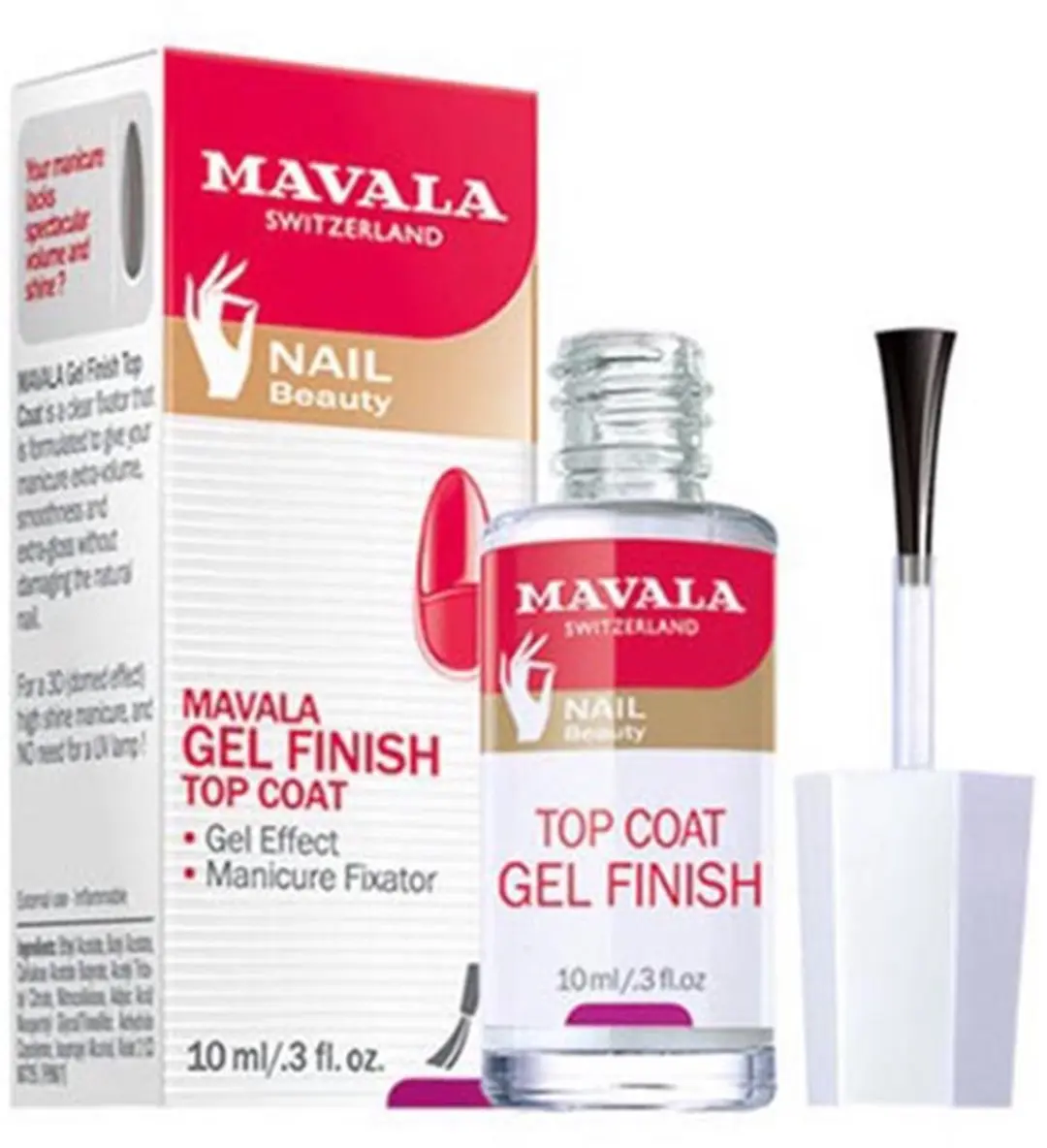 Mavala Topcoat Gel Finish 10ml - Clear