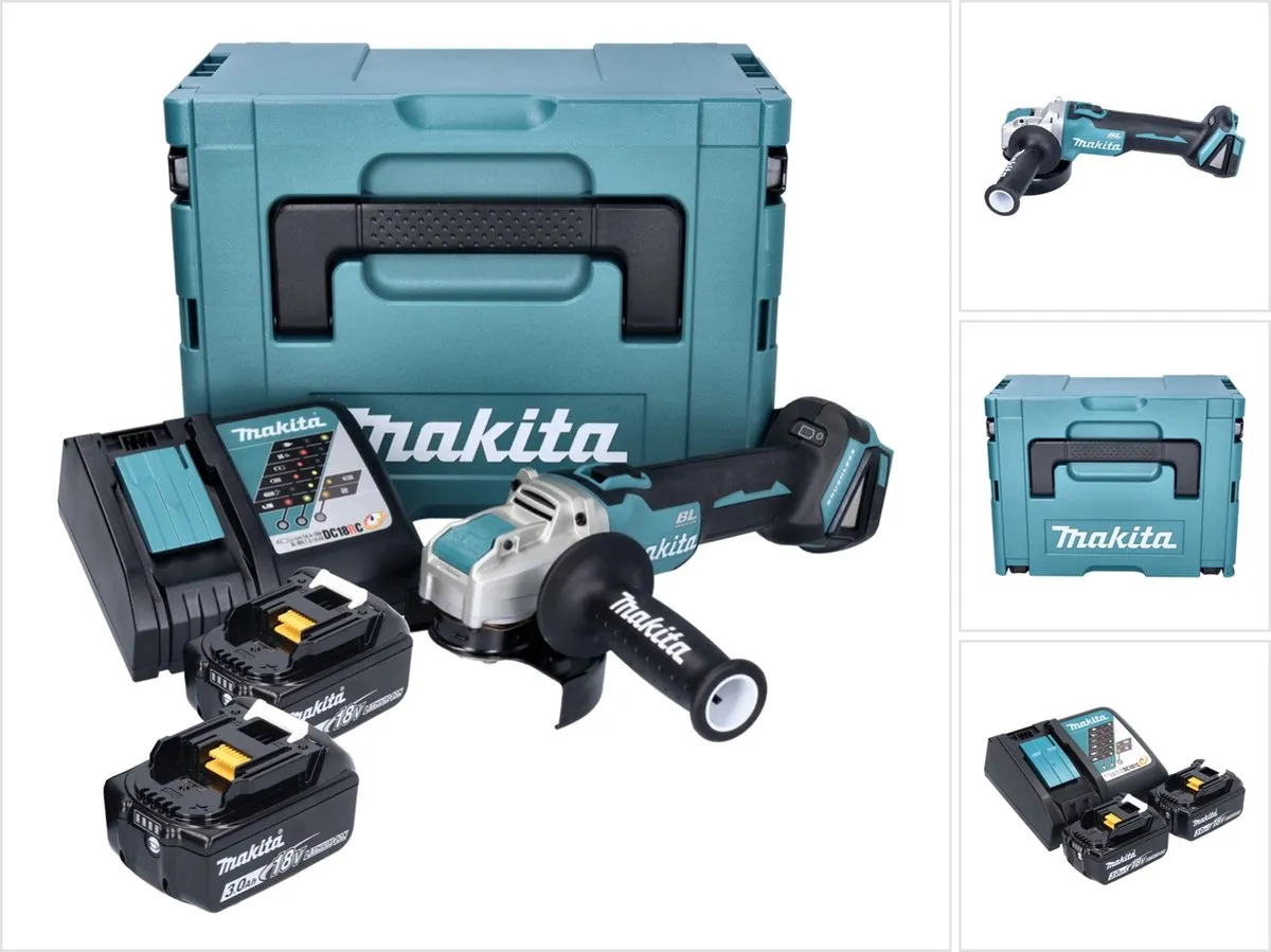 Makita DGA 521 RFX1J Haakse Slijper 18V