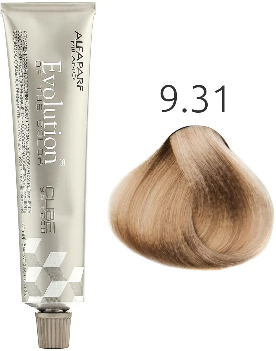 Alfaparf Milano Evolution of the Color 9.31 Permanent Haarkleur 60ml - Zwart