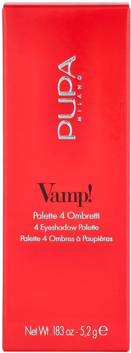 Pupa Milano Vamp! 4 Oogschaduw Palette 001 Natural Matt - 5,2 g