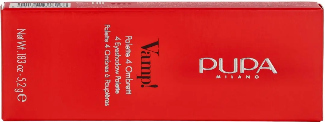 Pupa Milano Vamp! 4 Oogschaduw Palette 001 Natural Matt - 5,2 g