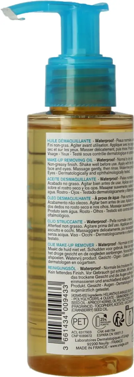 Uriage Thermaal Water Make-up Verwijderolie 100ml