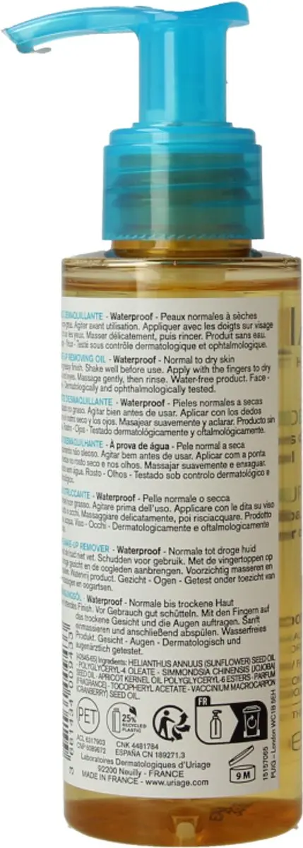 Uriage Thermaal Water Make-up Verwijderolie 100ml