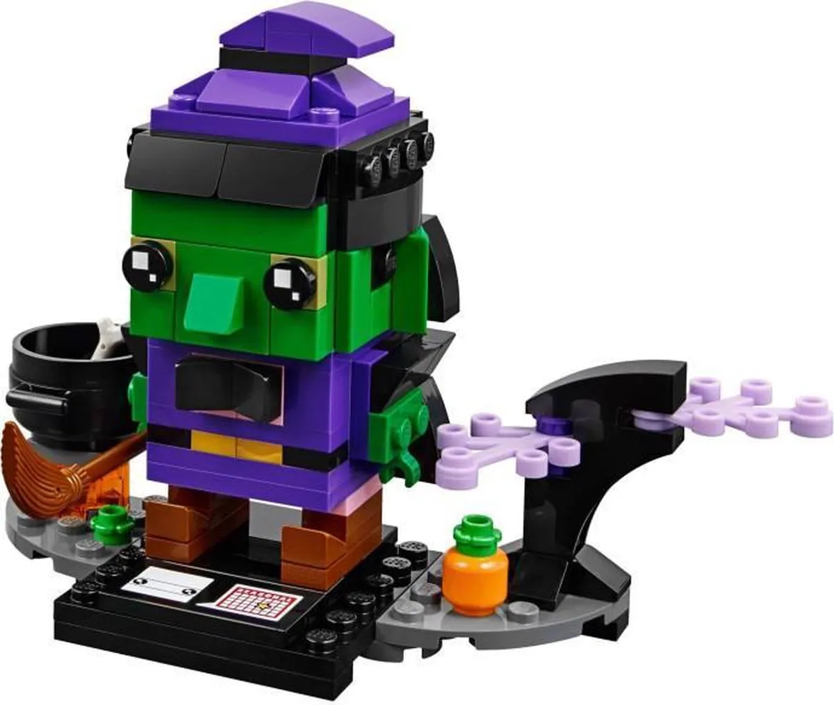 LEGO Brickheadz 40272 Halloween Heks - 151 Stukken - Groen/Paars - afbeelding 3 van 4