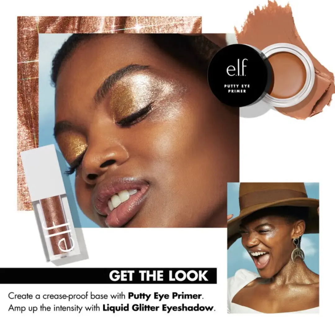 ELF Cosmetics Liquid Glitter Eyeshadow Copper Pop 3ml
