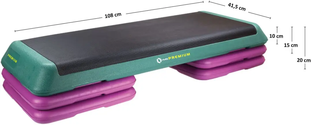 HMS Aerobic Step - Zwart/Groen/Roze - afbeelding 6 van 6