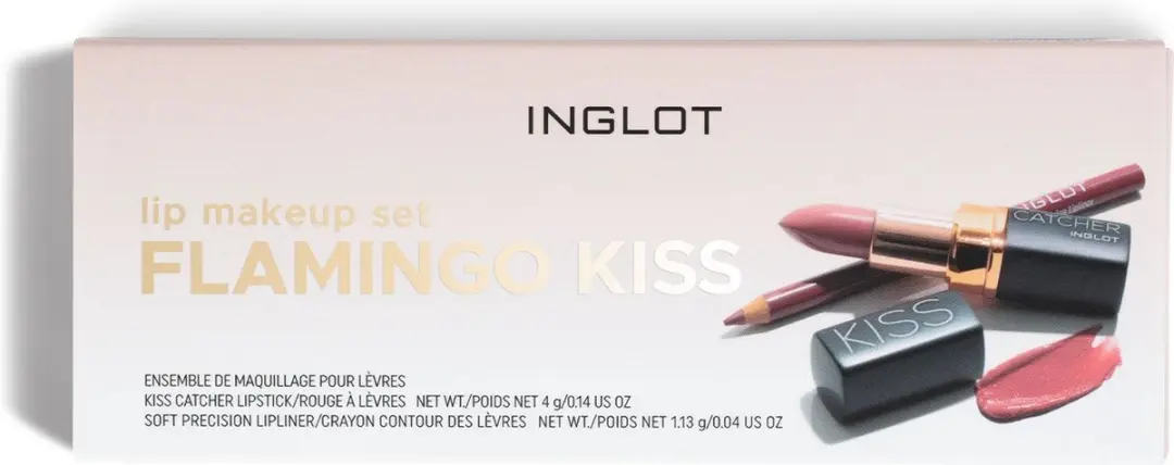 Inglot Lip Makeup Set Flamingo Kiss 01 - 4g