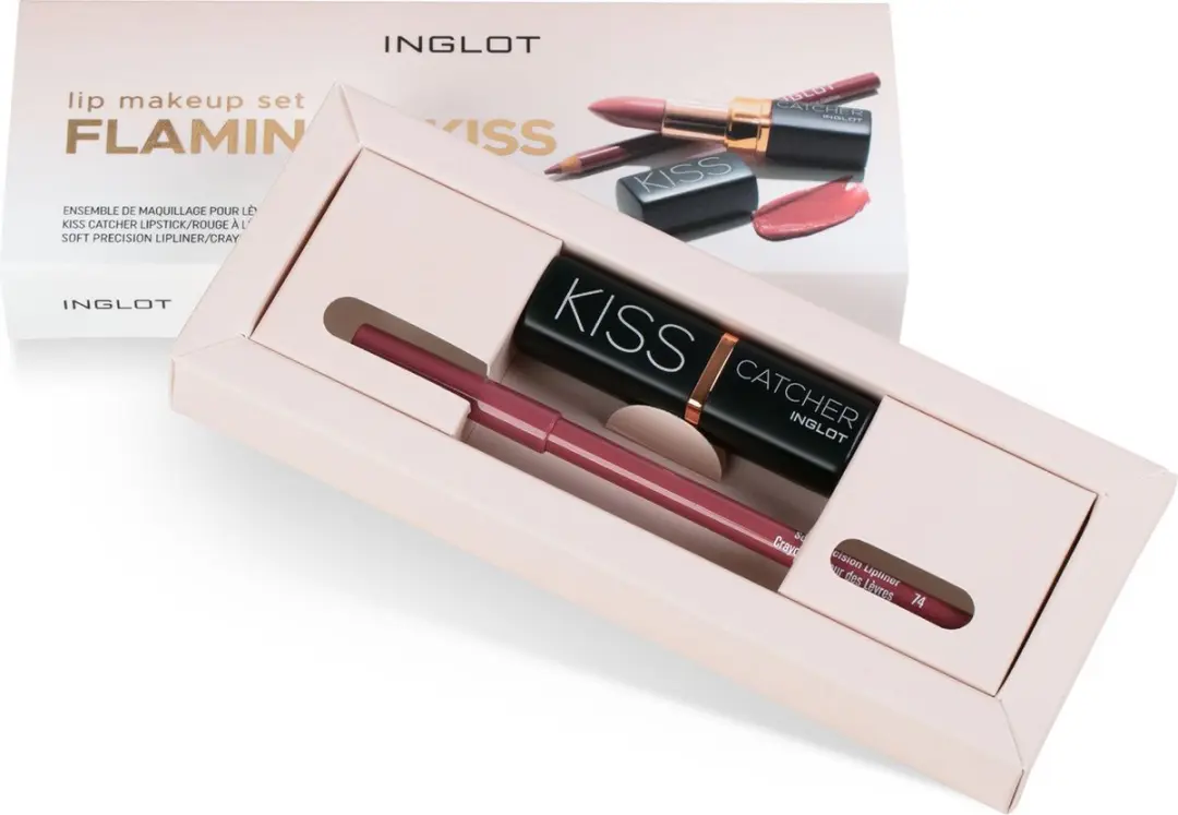 Inglot Lip Makeup Set Flamingo Kiss 01 - 4g