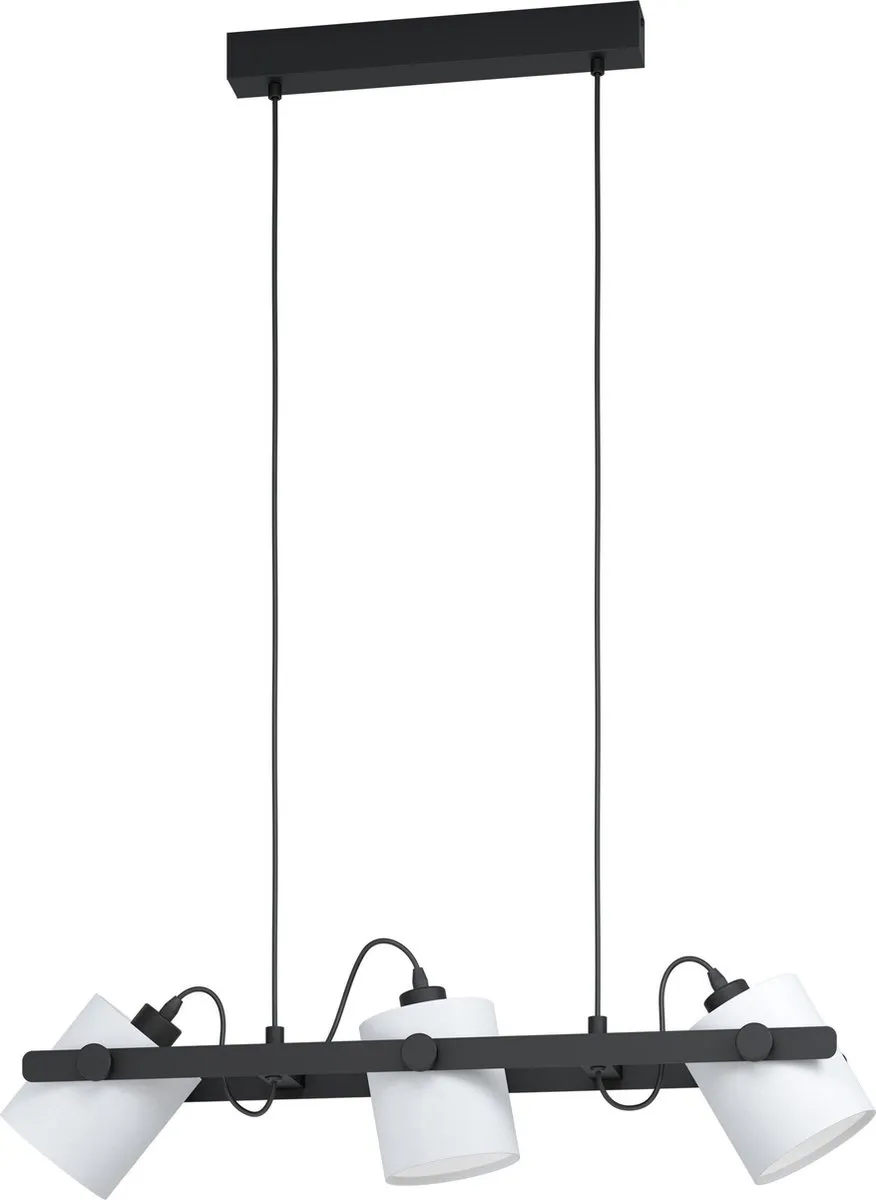 Eglo Hornwood 1 Hanglamp 78cm - Zwart/Wit