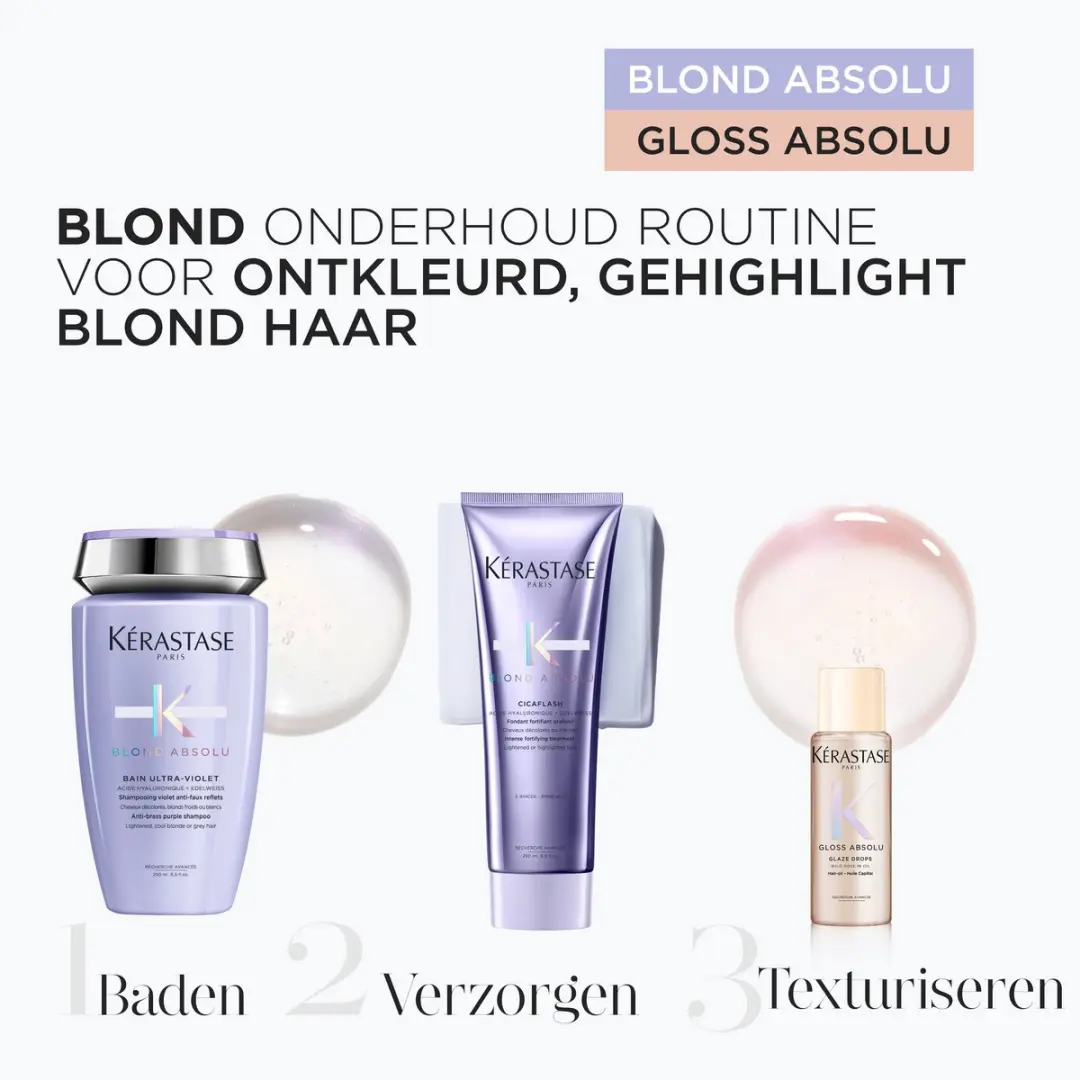 Kérastase Blond Absolu Duo - Neutraliserende Zilvershampoo & Conditioner 500ml