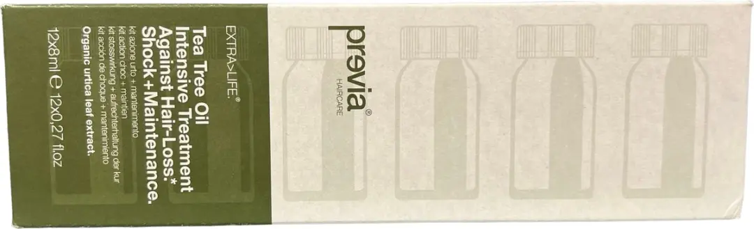 Previa EXTRA>LIFE Tea Tree Oil Haarbehandeling - 346ml (3x8ml)
