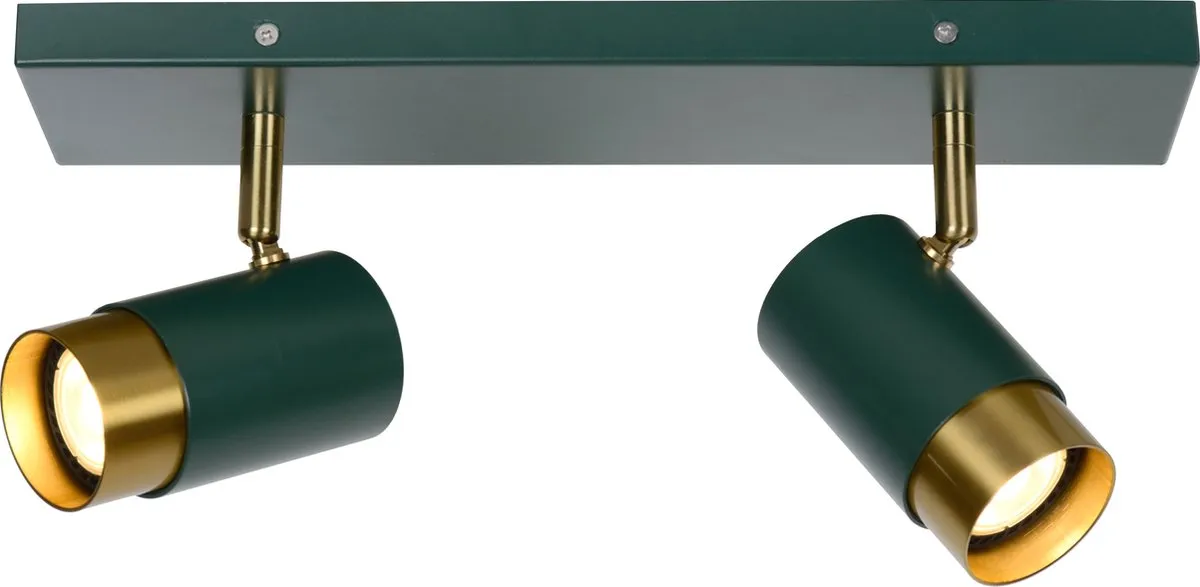 Lucide FLORIS - Plafondspot (Plafondlamp) - 2xGU10 - Groen