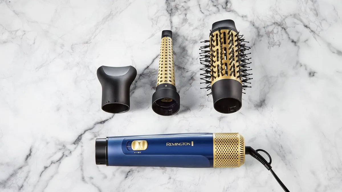 Remington Sapphire Luxe AS5805 Föhnborstel 1000W - Blauw/Champagne