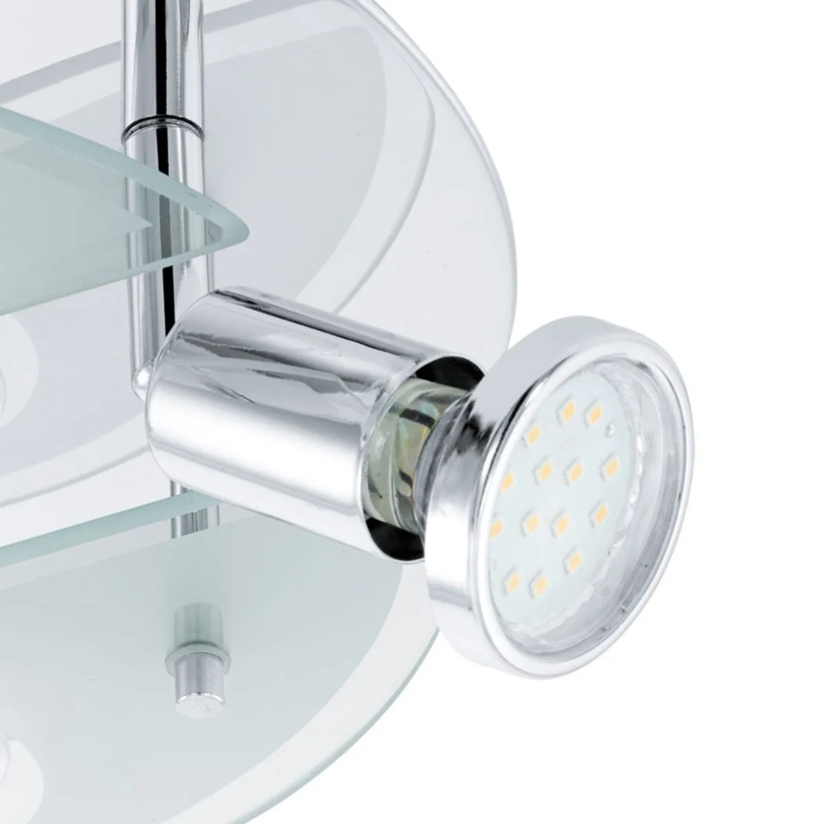 Eglo Cabo 1 Wandlamp 4 Lichts Ø290mm - Chroom/Wit