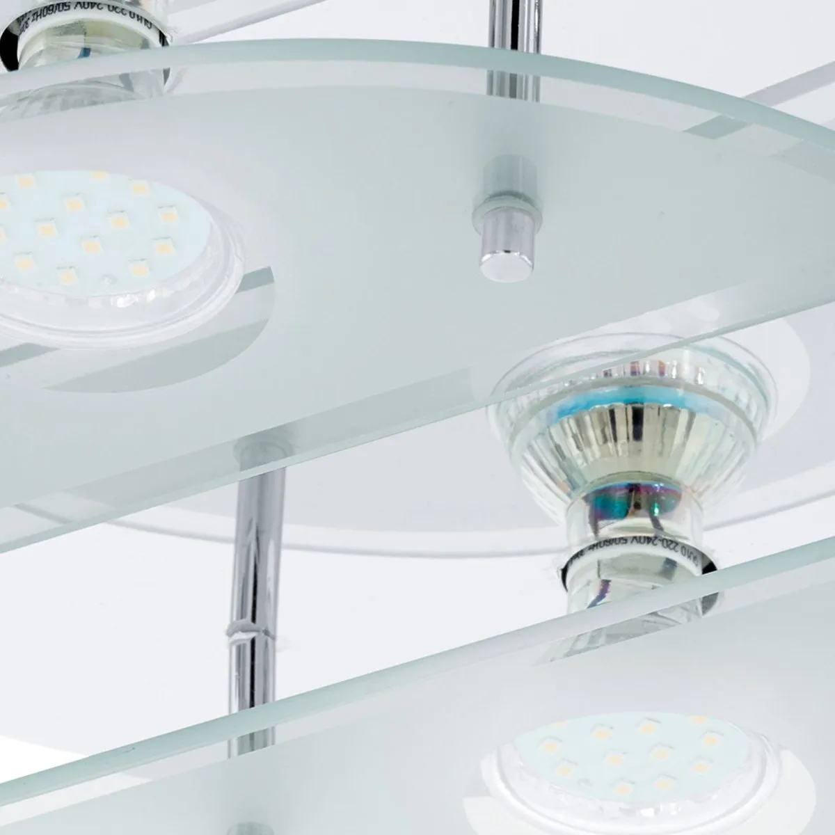 Eglo Cabo 1 Wandlamp 4 Lichts Ø290mm - Chroom/Wit