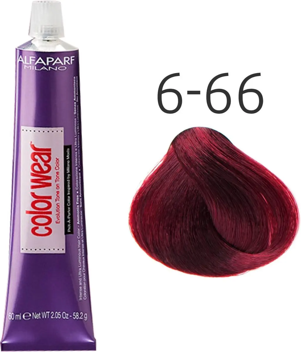 Alfaparf Milano Color Wear Nº 6,66 Semi-permanent Haarkleur 60ml