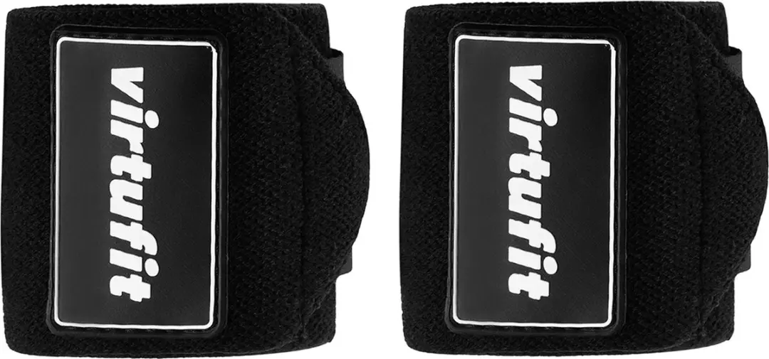 Virtufit Elastische Wrist Wraps - 2 Stuks - Zwart