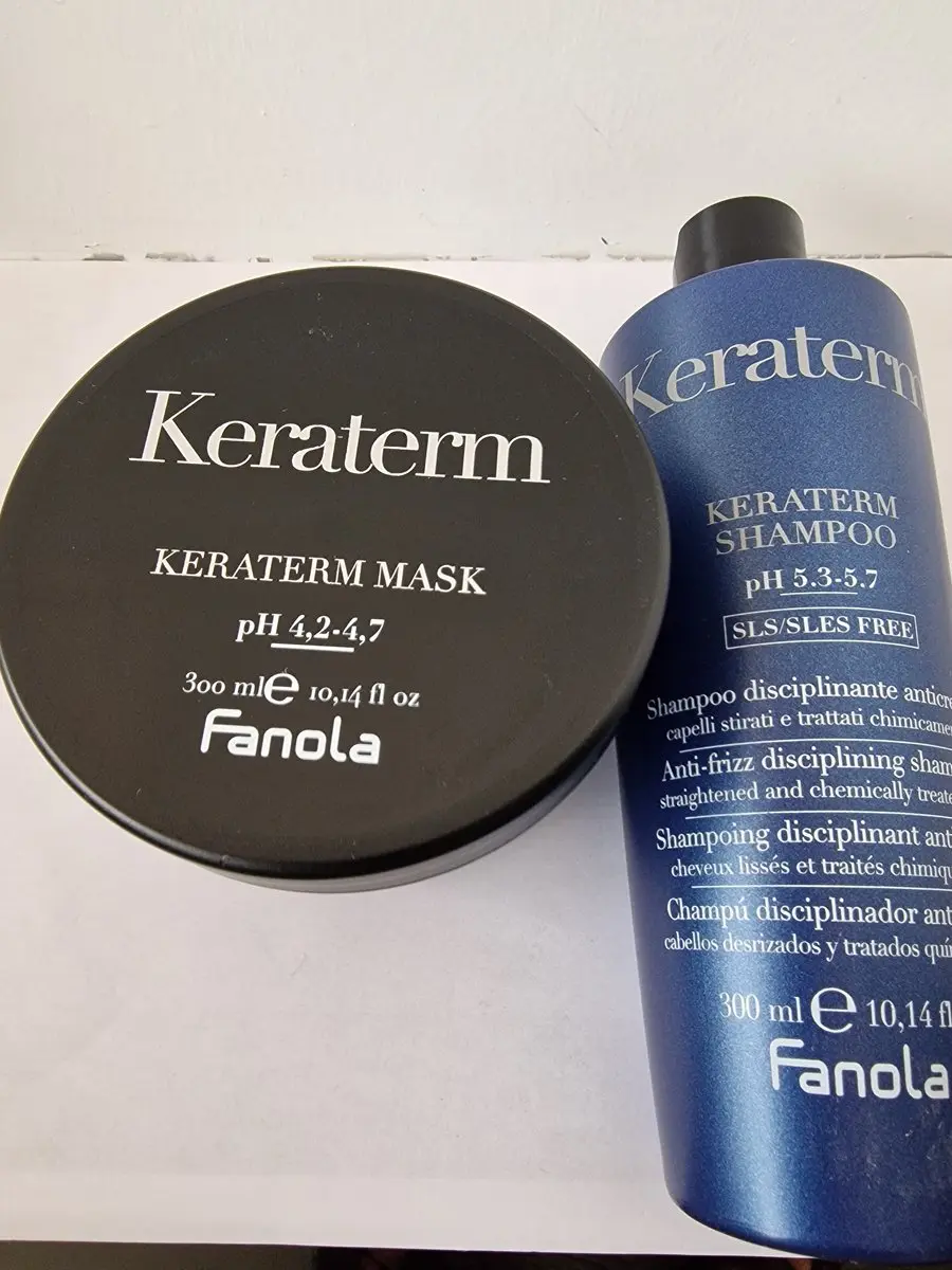Fanola Keraterm Duo Shampoo & Mask 300ml - Steil haar