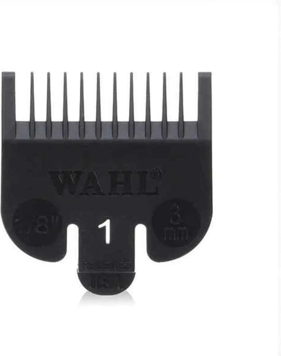Wahl Opzetkam 3mm Nr.1 - Zwart - afbeelding 6 van 6