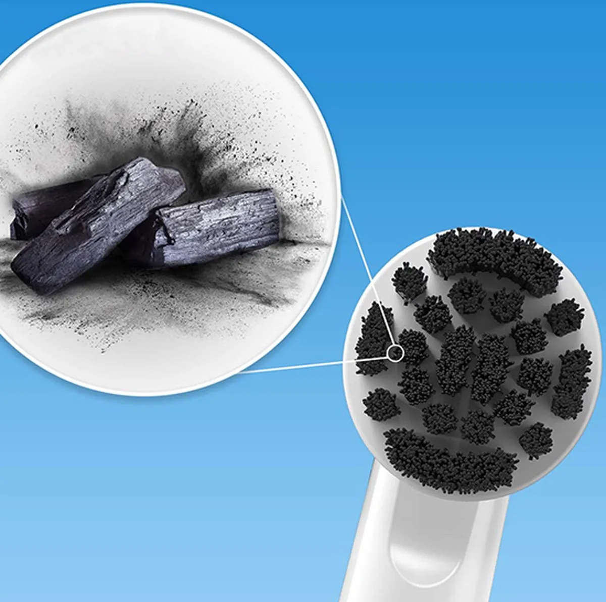 Oral-B Pure Clean Charcoal Opzetborstels EB20CH-8 - 8 Stuks