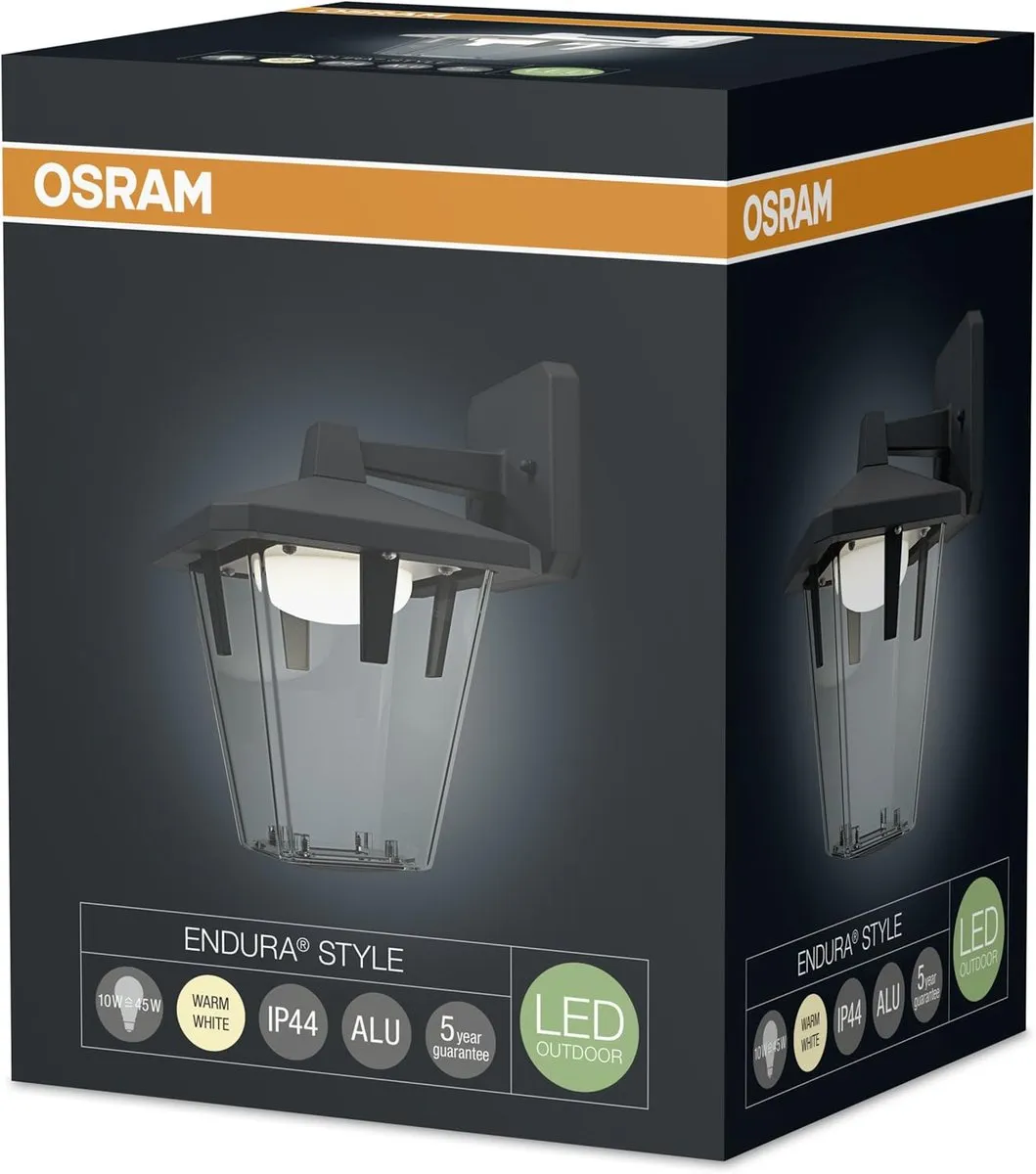 LEDVANCE Osram Classic Down 10W LED-lantaarn - Zwart - afbeelding 6 van 6