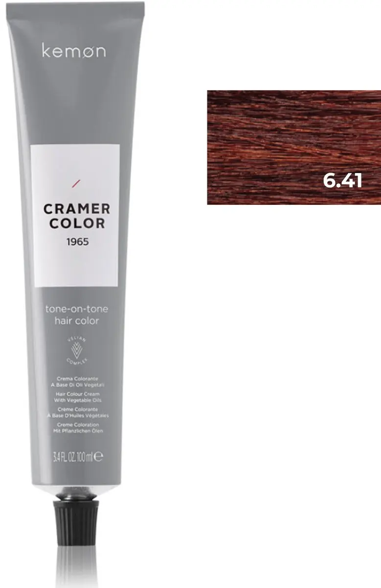 Kemon Cramer Tot 6.41 Dk Copper Ash Blonde 100ml Permanent