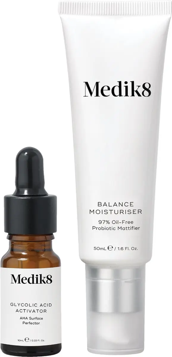Medik8 Balance Moisturiser & Glycol Acid Activator 50ml