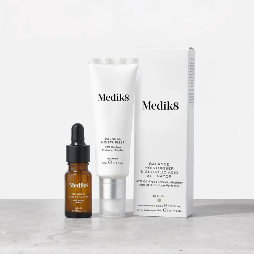 Medik8 Balance Moisturiser & Glycol Acid Activator 50ml