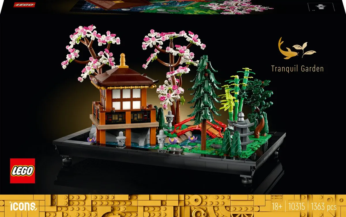 LEGO Icons Rustgevende Tuin 10315 Bouwpakket - 1363 Stukken - Meerkleurig