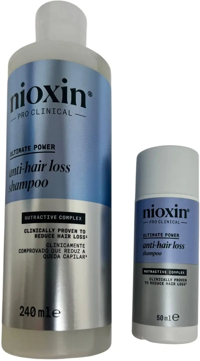 Nioxin Anti-Hair Loss Shampoo 240ml + Reisverpakking 50ml - 290ml