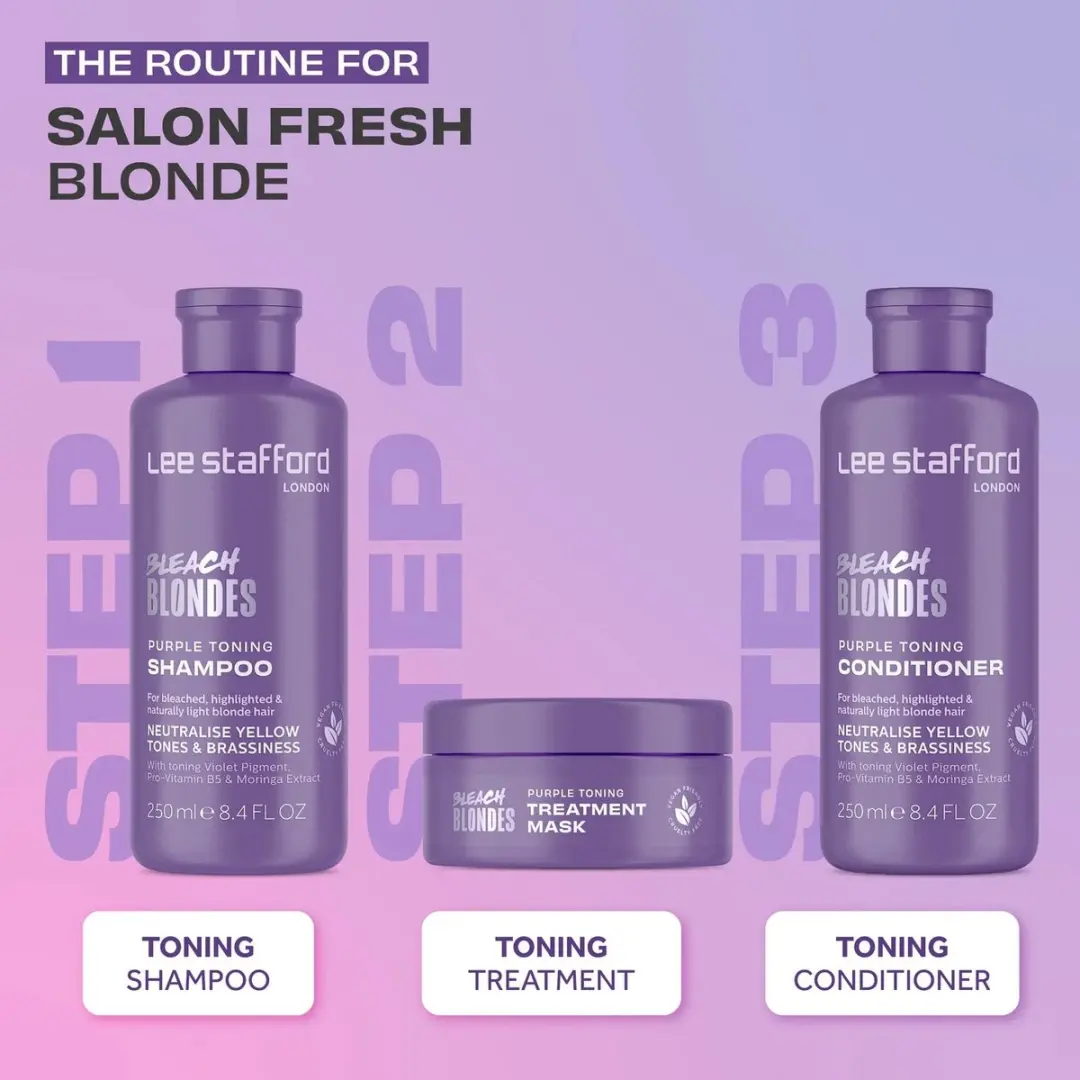 Lee Stafford Bleach Blondes Purple Toning Conditioner 250ml