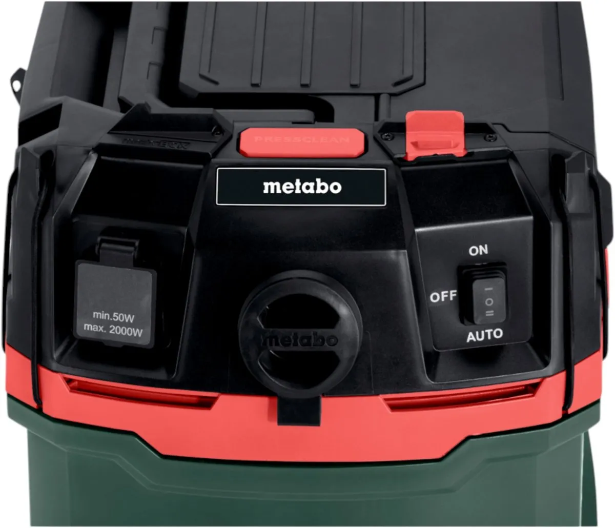 Metabo ASA 20 L PC Cilinderstofzuiger 1200W - 20L - Zwart/Groen/Rood