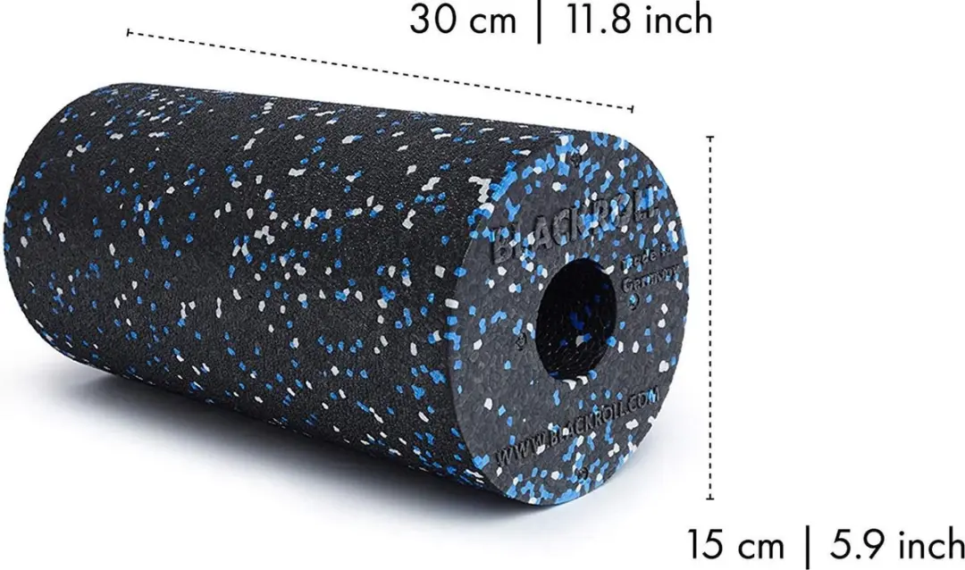 BLACKROLL Standard Foam Roller 30cm - Zwart/Blauw/Wit