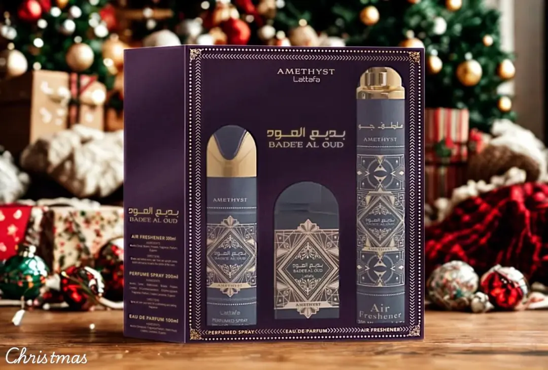 Lattafa Badee Al Oud Amethyst Geurset - 3 Stuks