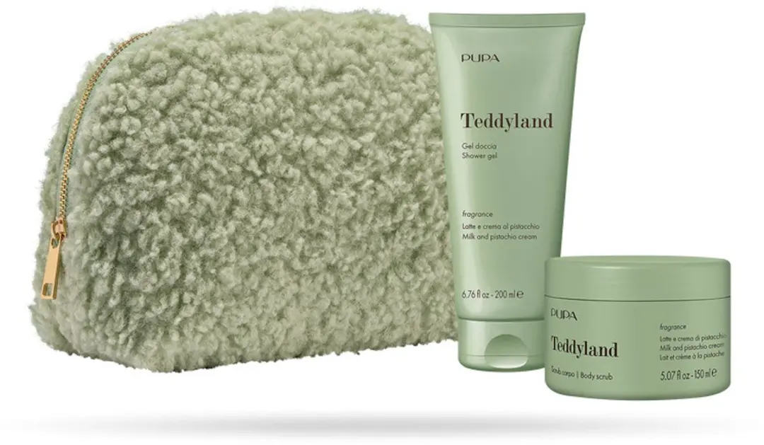 Pupa Milano Teddyland Douchegel & Scrub - 350ml - Melk & Pistache