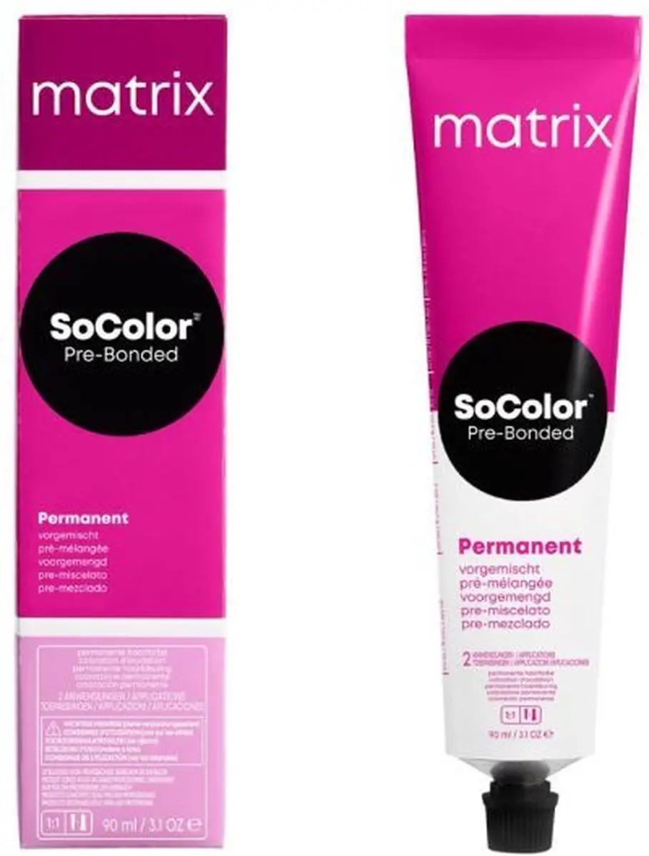 Matrix SoColor Pre-Bonded Permanent Haarkleur 90ml - 06NW Dark Blonde