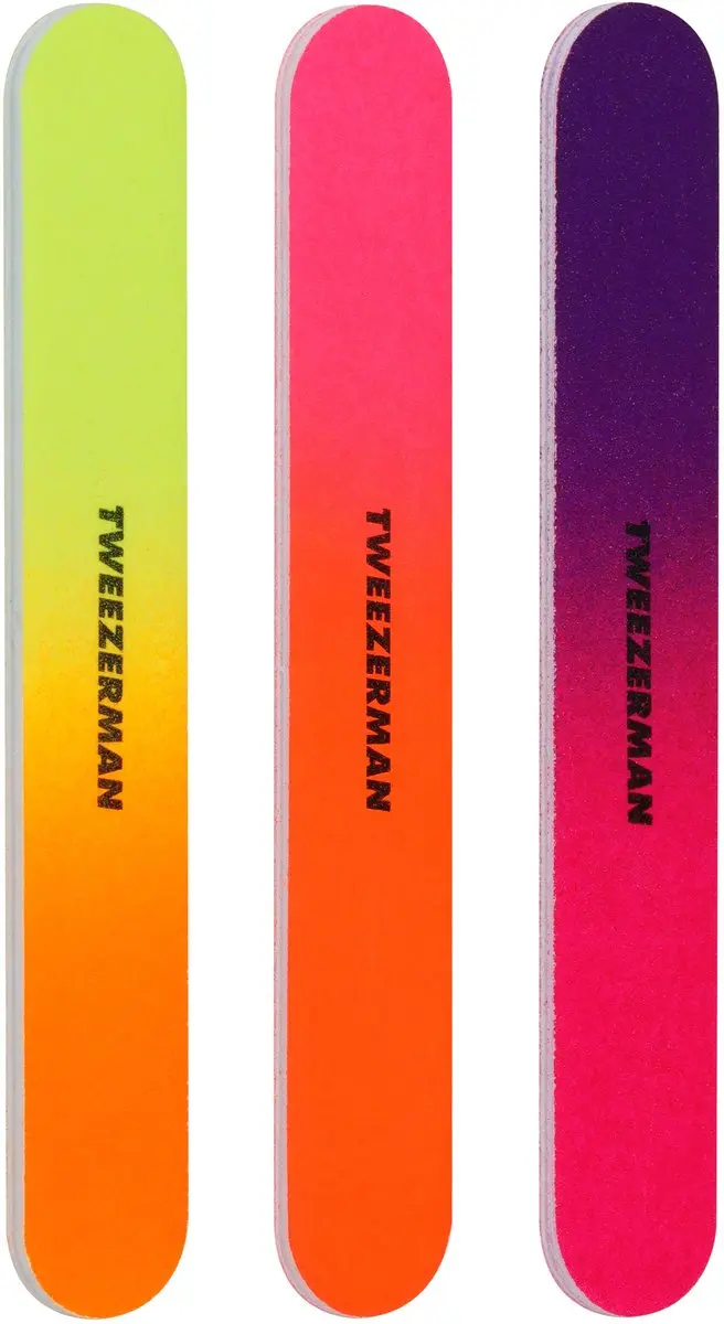 Tweezerman Neon Nagelverzorgingsset - Vingernagelknipper, Teennagelknipper & Vijlen - 5 Stuks